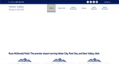 Desktop Screenshot of hebervalleyairport.com