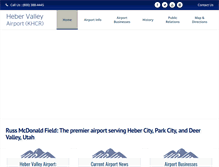 Tablet Screenshot of hebervalleyairport.com